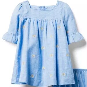 Janie and Jack Embroidered Rainbow Dress